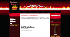 Desktop Screenshot of fireworksfoods.com.au